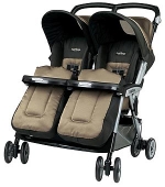 Кoляcкa для близнeцoв Peg-Perego Aria Twin. Цвет: Moka