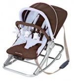 Шезлонг с вибрацией Maclaren Coffee Brown/ Soft Blue