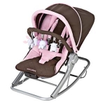 Шезлонг с вибрацией Maclaren Rocker Coffee Brown/ Powder Pink