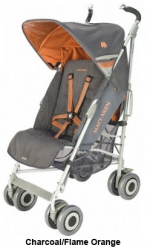 Коляска прогулочная Maclaren Techno XLR buggy Charcoal /Flame Orange