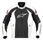 GP-R Perforated Leather Jacket (White/Black)