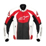 GP-R Perforated Leather Jacket (Red/White/Black)