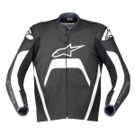 Tech 1-R Leather Jacket (Black/White)