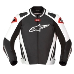 GP Pro Leather Jacket (Black/White/Red)