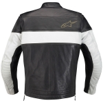 Drift Leather Jacket (Black/Vintage White)