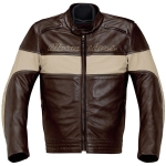 Drift Leather Jacket (Chocolate/Sand)