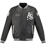 Team Win Leather Jacket (Black)