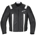 Rod Leather Jacket (Black/White)