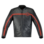 Mert Leather Jacket (Black/Red)